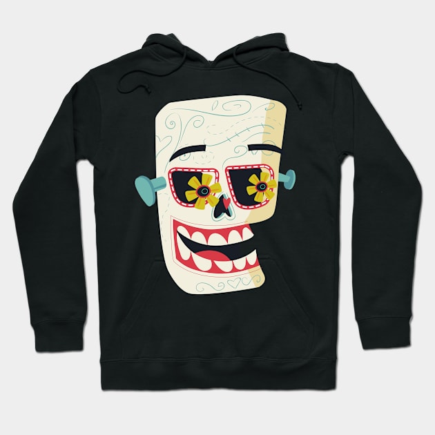 Frankenstein's sugar skull Hoodie by NiceIO